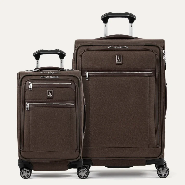 Brown Hardshell Luggage - Sophisticated Travel Companion