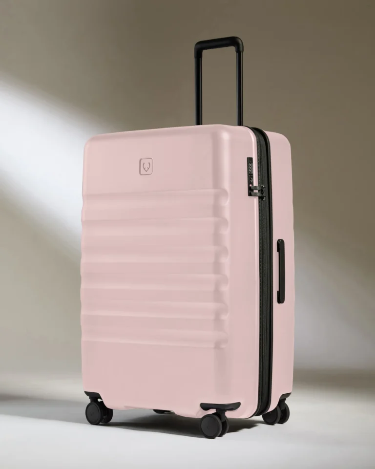 Pink Hardshell Luggage - Elegant Travel Collection